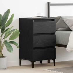 vidaXL Noptiera stejar negru cu 3 sertare, 40 x 35 x 69 cm, lemn compozit (862580)