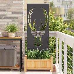 vidaXL Panou Decorativ de Gradina Negru 50 x 140 cm GartenMobel Dekor (876329)