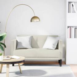 vidaXL Canapea loveseat, crem, 111 cm, catifea GartenMobel Dekor (4100576) Canapea