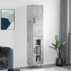 vidaXL Dulap înalt, gri beton, 34, 5x34x180 cm, lemn prelucrat GartenMobel Dekor (3199077) Comoda