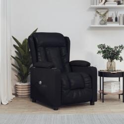 vidaXL Fotoliu rabatabil electric, negru, piele ecologica GartenMobel Dekor (3098801)