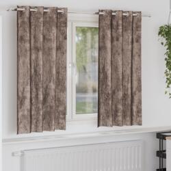 vidaXL Draperii cu inele Cappuccino Poliester 140 x 175 cm GartenMobel Dekor (4107669)