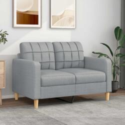 vidaXL Canapea cu 2 locuri, gri deschis, 120 cm, material textil GartenMobel Dekor (359083) Canapea