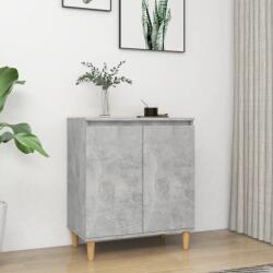 vidaXL Servanta & picioare lemn masiv, gri beton, 60x35x70 cm, PAL GartenMobel Dekor (806071) Comoda