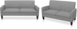 vidaXL Set canapele, 2 piese, gri deschis, material textil GartenMobel Dekor (278212) Canapea