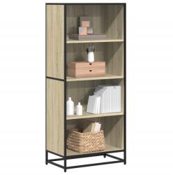 vidaXL Biblioteca, stejar sonoma, 60x35x139 cm, lemn prelucrat GartenMobel Dekor (3300841) Biblioteca