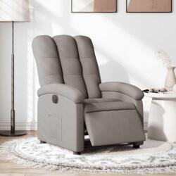 vidaXL Fotoliu rabatabil electric, gri taupe, material textil GartenMobel Dekor (3204076)