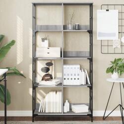 vidaXL Raft de carti, gri sonoma, 78, 5x33x153 cm, lemn prelucrat GartenMobel Dekor (835257) Biblioteca