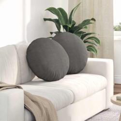 vidaXL Perne de Sezut 2 pcs Gri deschis Ø 50 cm Tesatura din corduroy GartenMobel Dekor (42014186)