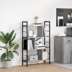 vidaXL Raft pentru carti Gri Sonoma 75 x 30 x 123, 5 cm Lemn compozit GartenMobel Dekor (883967) Biblioteca