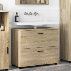 vidaXL Dulap de Baie Stejar sonoma 76.5 x 35 x 64 cm Lemn compozit GartenMobel Dekor (883296)