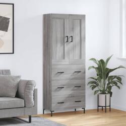 vidaXL Dulap înalt, gri sonoma, 69, 5x34x180 cm, lemn compozit GartenMobel Dekor (3199751) Comoda