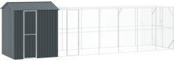 vidaXL Cusca pentru pasari Antracit 824 x 208 x 247 cm Otel Galvanizat GartenMobel Dekor (3325158)