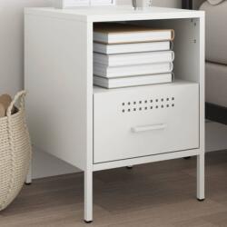 vidaXL Noptiera, alb, 36x39x50, 5 cm, otel laminat la rece GartenMobel Dekor (843064)