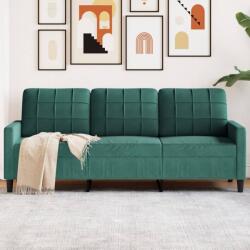 vidaXL Canapea cu 3 locuri, verde închis, 180 cm, catifea GartenMobel Dekor (4007636) Canapea