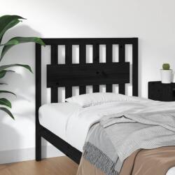 vidaXL Tablie de pat, negru, 95, 5x4x100 cm, lemn masiv de pin GartenMobel Dekor (818554)