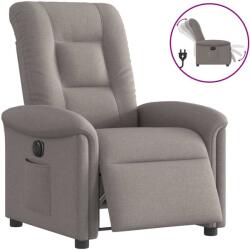 vidaXL Fotoliu rabatabil electric, gri taupe, material textil GartenMobel Dekor (3303241)