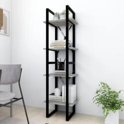 vidaXL Biblioteca cu 4 niveluri gri sonoma 40x30x140 cm lemn compozit GartenMobel Dekor (821304) Biblioteca