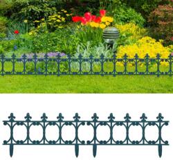 vidaXL Borduri de gazon, 16 buc. , verde, 10 m, PP GartenMobel Dekor (48619)