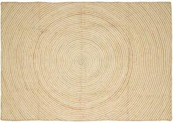 vidaXL Covor Natural si Alb 160 x 230 cm Iuta GartenMobel Dekor (42010724) Covor