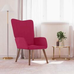 vidaXL Scaun de relaxare, rosu vin, catifea GartenMobel Dekor (327660)