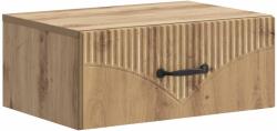 vidaXL Noptiera suspendata cu sertar, stejar artizanal, 49 x 34, 5 x 20 cm (898973)