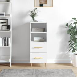 vidaXL Servanta, alb extralucios, 34, 5x34x90 cm, lemn compozit GartenMobel Dekor (828654) Comoda
