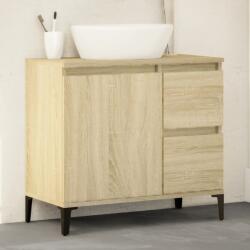 vidaXL Dulap de baie, stejar sonoma, 65x33x60 cm, lemn prelucrat GartenMobel Dekor (847405)