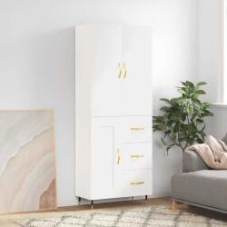 vidaXL Dulap înalt, alb, 69, 5x34x180 cm, lemn compozit GartenMobel Dekor (3195995) Comoda