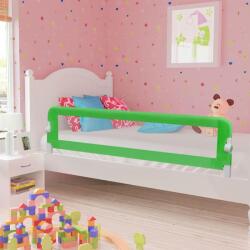 vidaXL Balustrada de protectie pat copii, verde, 180x42 cm, poliester GartenMobel Dekor (10169)