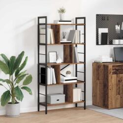 vidaXL Raft pentru carti Lemn Vechi 75 x 30 x 156 cm Lemn compozit GartenMobel Dekor (883962) Biblioteca