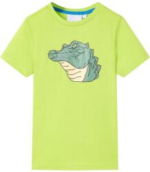 vidaXL Tricou pentru copii, lime, 128 GartenMobel Dekor (12077)