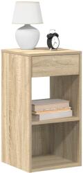 vidaXL Noptiere cu sertar 2 buc. Stejar Sonoma 35x34x66, 5 cm GartenMobel Dekor (858718)