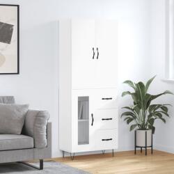 vidaXL Dulap înalt, alb, 69, 5x34x180 cm, lemn compozit GartenMobel Dekor (3198097) Comoda