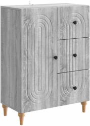 vidaXL Bufet cu sertar Sonoma gri 66 x 34, 5 x 90 cm Lemn prelucrat GartenMobel Dekor (894171) Comoda