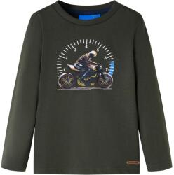 vidaXL Tricou cu maneci lungi pentru copii, kaki, 128 GartenMobel Dekor (12657)