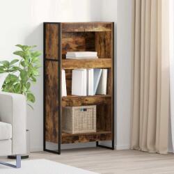 vidaXL Dulap pentru carti Stejar fumuriu 80 x 30 x 155 cm GartenMobel Dekor (886392) Biblioteca