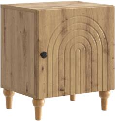 vidaXL Noptiera cu usa, stejar artizanal, 43 x 34, 5 x 50 cm, lemn prelucrat (894123)