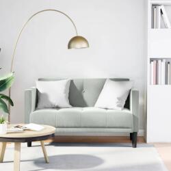 vidaXL Canapea loveseat, gri deschis, 111 cm, catifea GartenMobel Dekor (4100570) Canapea