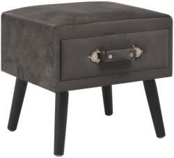 vidaXL Noptiera, gri, 40 x 35 x 40 cm, catifea GartenMobel Dekor (247542)