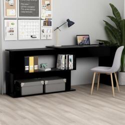 vidaXL Birou de colt, negru, 200 x 50 x 76 cm, PAL GartenMobel Dekor (801099)