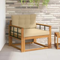 vidaXL Canapea Medie pentru Exterior Lemn Solid de Acacia natural GartenMobel Dekor (3436280) Canapea