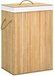 vidaXL Cos de rufe din bambus cu 2 sectiuni, 72 L GartenMobel Dekor (320739)