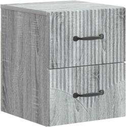 vidaXL Noptiera suspendata gri Sonoma cu 2 sertare, 34, 5 x 33 x 40 cm, vidaXL (898987)