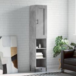 vidaXL Dulap înalt, gri beton, 34, 5x34x180 cm, lemn prelucrat GartenMobel Dekor (3200333) Comoda