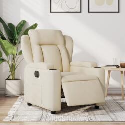 vidaXL Fotoliu rabatabil electric, crem, material textil GartenMobel Dekor (3204467)