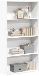 vidaXL Biblioteca, alb, 80x30x152 cm, lemn prelucrat GartenMobel Dekor (857940) Biblioteca