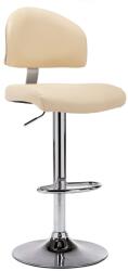 vidaXL Scaun de bar, crem, piele ecologica GartenMobel Dekor (249648)