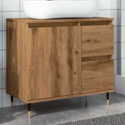 vidaXL Dulap de baie, stejar artizanal, 65x33x60 cm, lemn prelucrat GartenMobel Dekor (857224)
