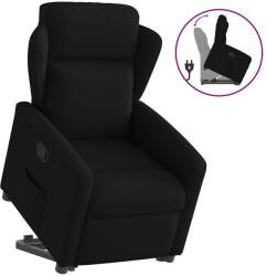 vidaXL Fotoliu rabatabil cu ridicare pe verticala, negru, textil GartenMobel Dekor (3303136)